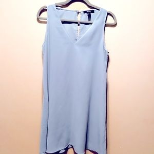 FOREVER 21 unlined light light blue shift dress